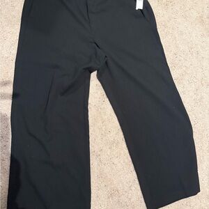 Old Navy Black Dress Pants Straight-Leg Cropped